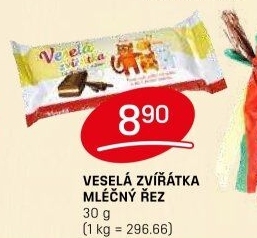 Dezert řez Veselá zvířátka