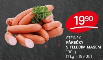 Párečky s telecím masem Steinex