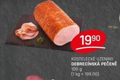 Pečeně debrecínská Kostelecké uzeniny