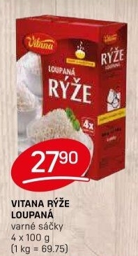 Rýže loupaná dlouhozrnná Vitana