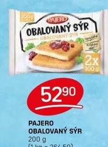 Sýr obalovaný mražený Pajero