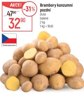 Brambory konzumní pozdní