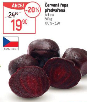 Červená řepa předvařená