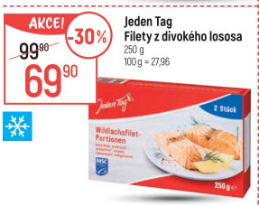 Divoký losos filety mražené Jeden Tag