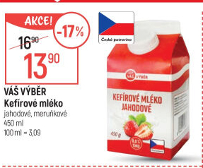 Kefírové mléko ochucené Váš výběr