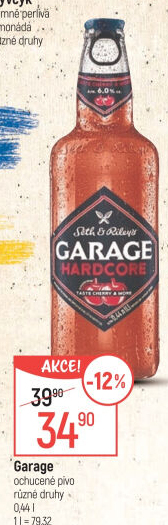 Pivo ochucené Garage