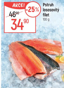 Pstruh lososovitý filety