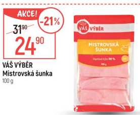 Šunka dušená Mistrovská Váš Výběr