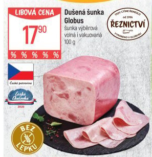 Šunka dušená výběrová Globus