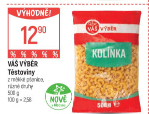 Těstoviny Váš Výběr
