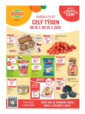 akční leták Globus 19.3.2025-25.3.2025