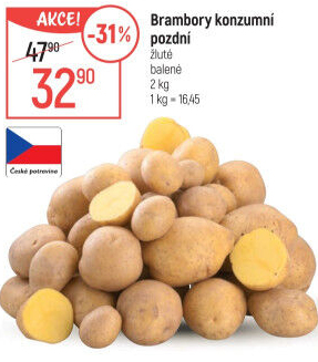 Brambory konzumní pozdní
