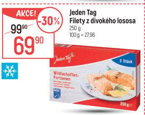 Divoký losos filety mražené Jeden Tag