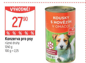 Konzerva pro psy Korrekt