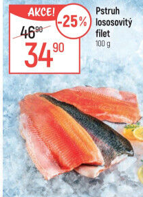 Pstruh lososovitý filety