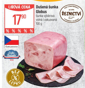 Šunka dušená výběrová Globus