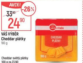 Sýr Cheddar Váš Výběr