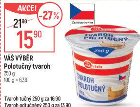 Tvaroh polotučný Váš výběr