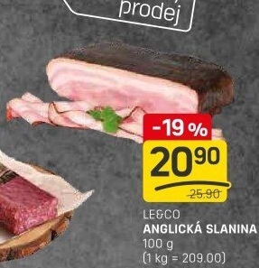 Anglická slanina LE&
