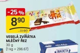 Dezert řez Veselá zvířátka