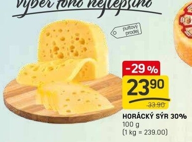 Horácký sýr 30%