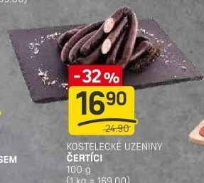 Párky Čertíci Kostelecké uzeniny