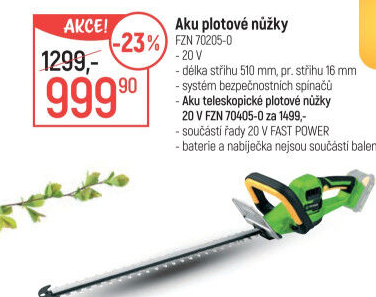 Aku nůžky na živý plot Fieldmann FZN702050