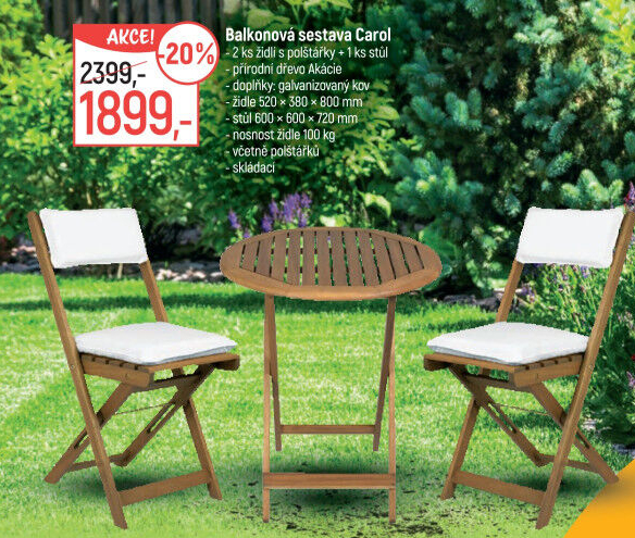 Balkonový set Carol Fieldmann