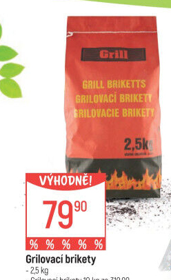 Brikety grilovací