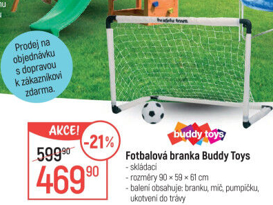 Fotbalová branka BuddyToys