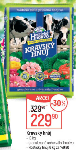 Kravský hnůj Hoštické hnojivo