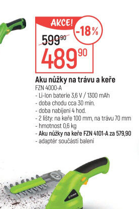 Nůžky na živý plot Fieldmann FZN 4000-A