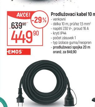 Prodlužovací spojka Emos