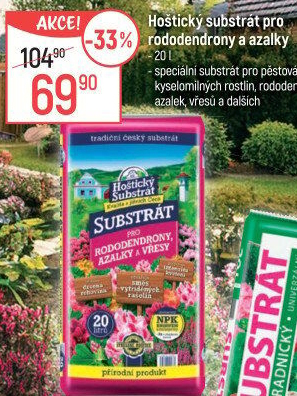 Substrát na rododendrony a azalky Hoštický Substrát