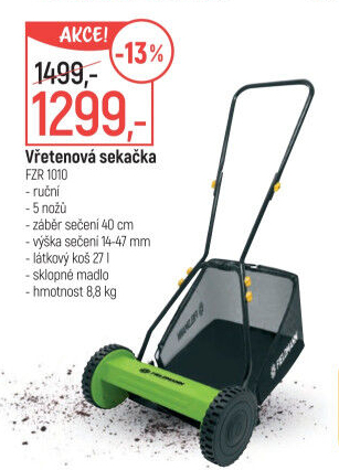 Vřetenová sekačka Fieldmann FZR 1010