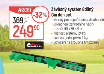 Závěsný systém na nářadí Compass