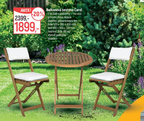Balkonový set Carol Fieldmann