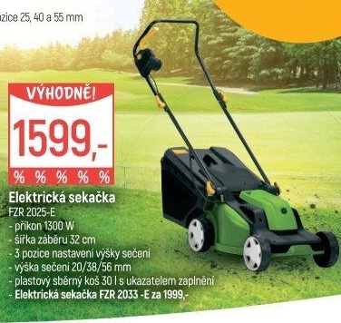 Elektrická sekačka Fieldmann FZR 2025 E