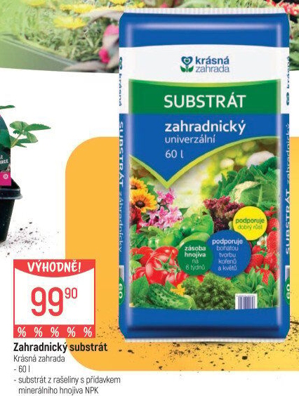 Zahradnický substrát Krásná zahrada