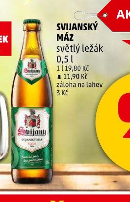 Svijanský máz světlý ležák 0,5 l