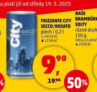 Frizzante City Secco/Rosato plech 0,2 l