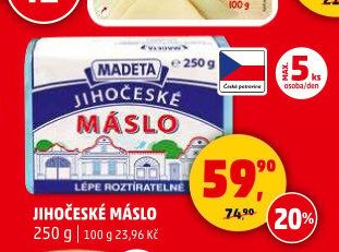 Jihočeské máslo 250 g