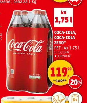 Coca-Cola / Zero 4x 1,75 l