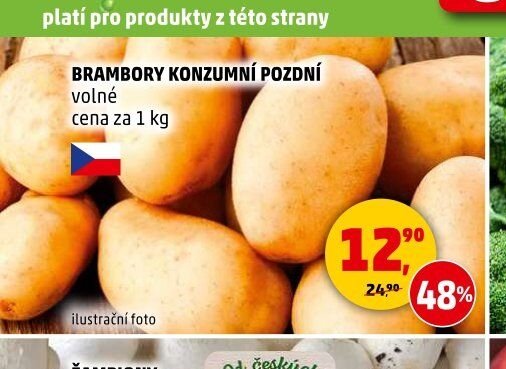 BRAMBORY KONZUMNÍ POZDNÍ