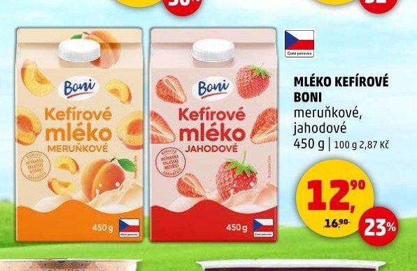 MLÉKO KEFÍROVÉ BONI MERUŇKOVÉ