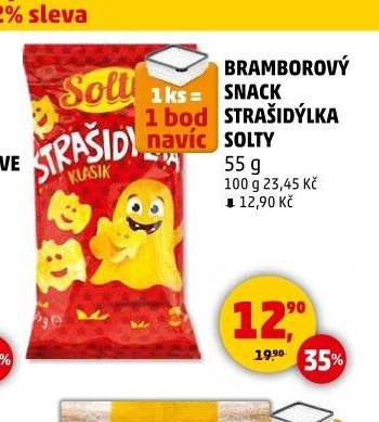 Bramborový snack Strašidýlka Solty
