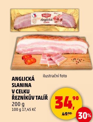 Anglická slanina Řezníkův talíř