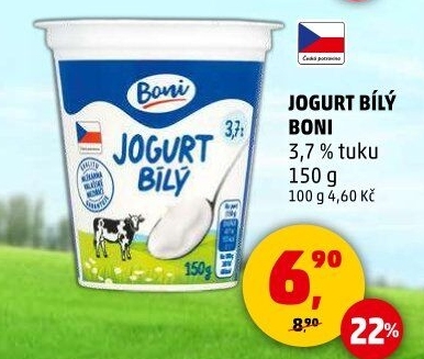 Bílý jogurt Boni