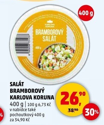 Bramborový salát Karlova Koruna