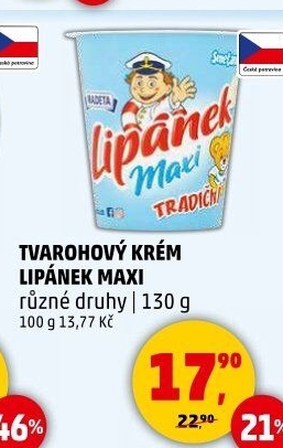 Dezert Lipánek tvarohový Madeta